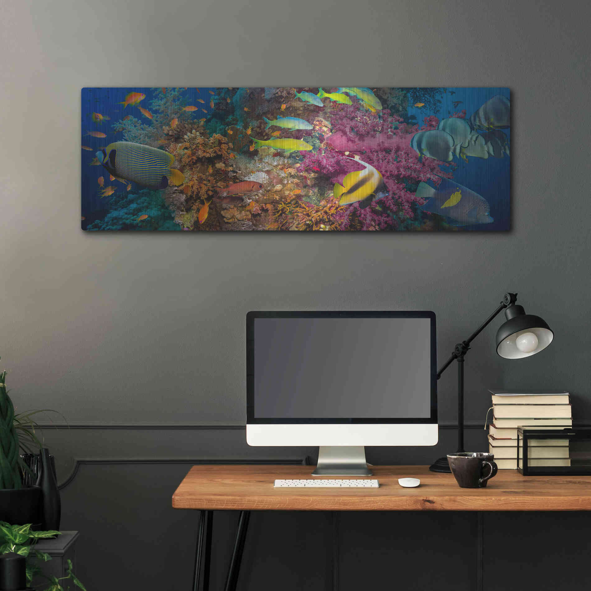 Luxe Metal Art 'Passage to Sea' Metal Wall Art,48x16