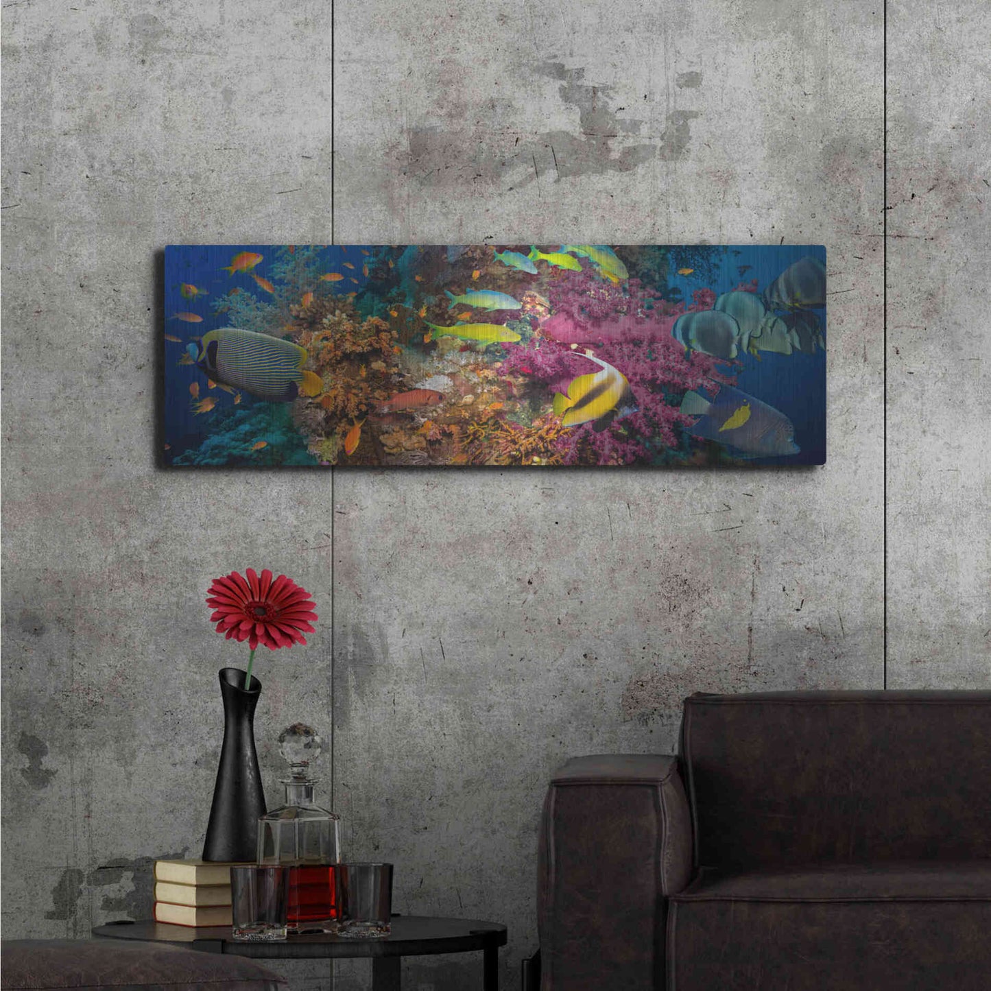 Luxe Metal Art 'Passage to Sea' Metal Wall Art,48x16