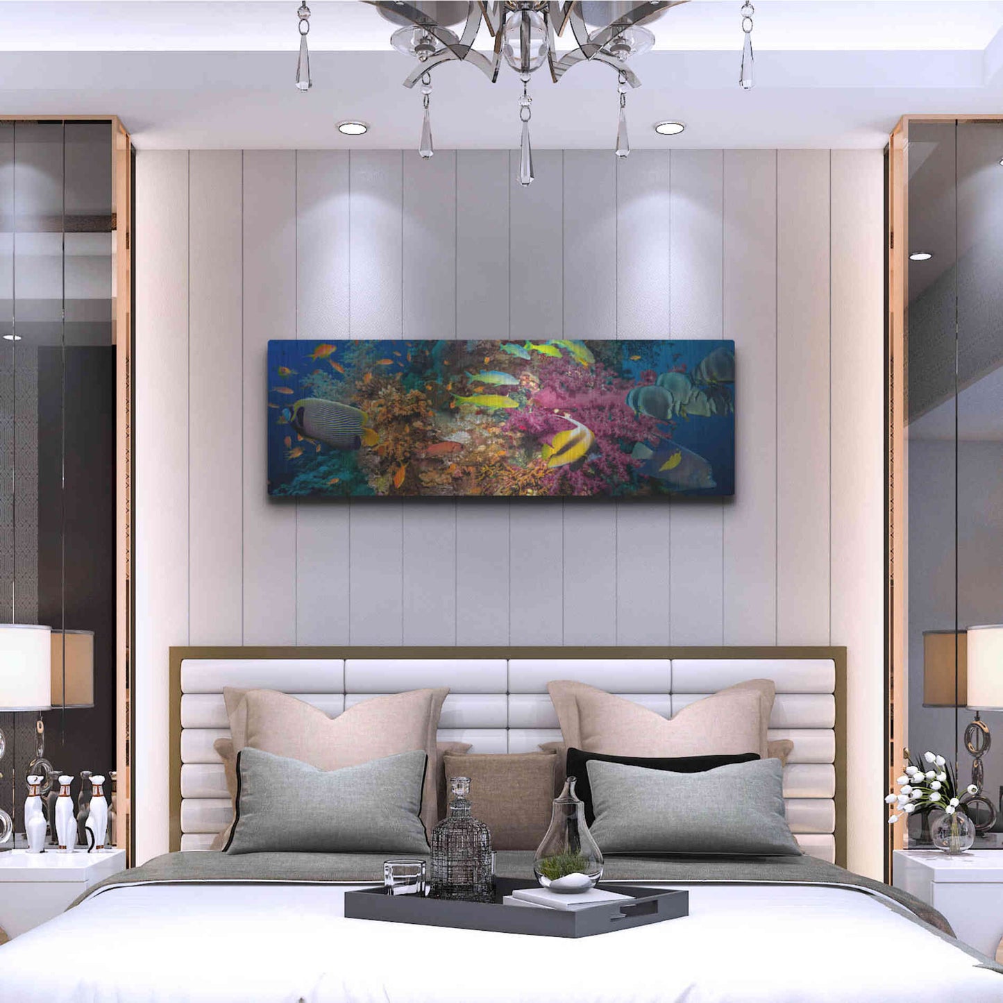 Luxe Metal Art 'Passage to Sea' Metal Wall Art,48x16