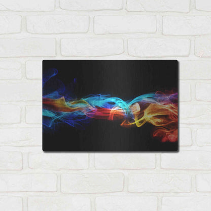 Luxe Metal Art 'Dynamic Haze' Metal Wall Art,16x12