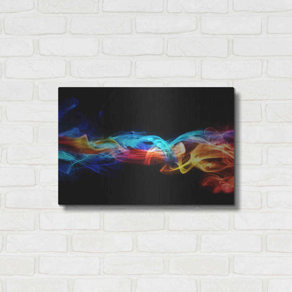 Luxe Metal Art 'Dynamic Haze' Metal Wall Art,24x16