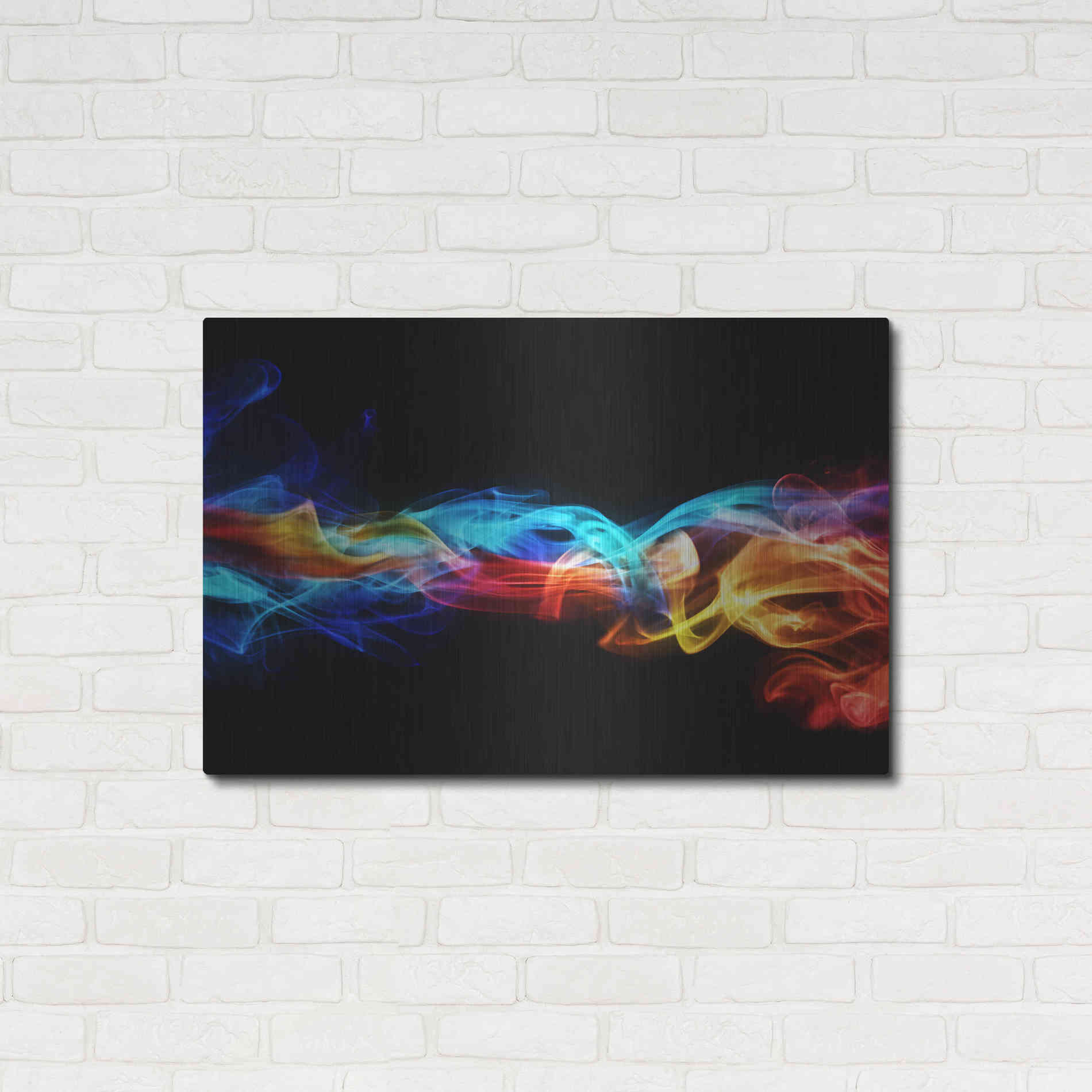 Luxe Metal Art 'Dynamic Haze' Metal Wall Art,36x24