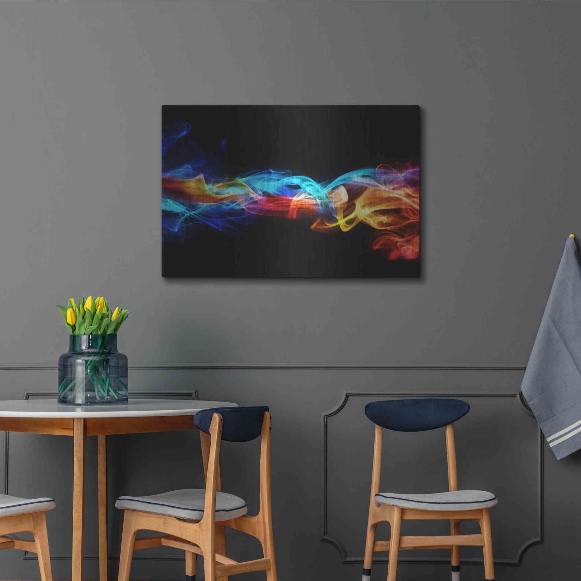 Luxe Metal Art 'Dynamic Haze' Metal Wall Art,36x24