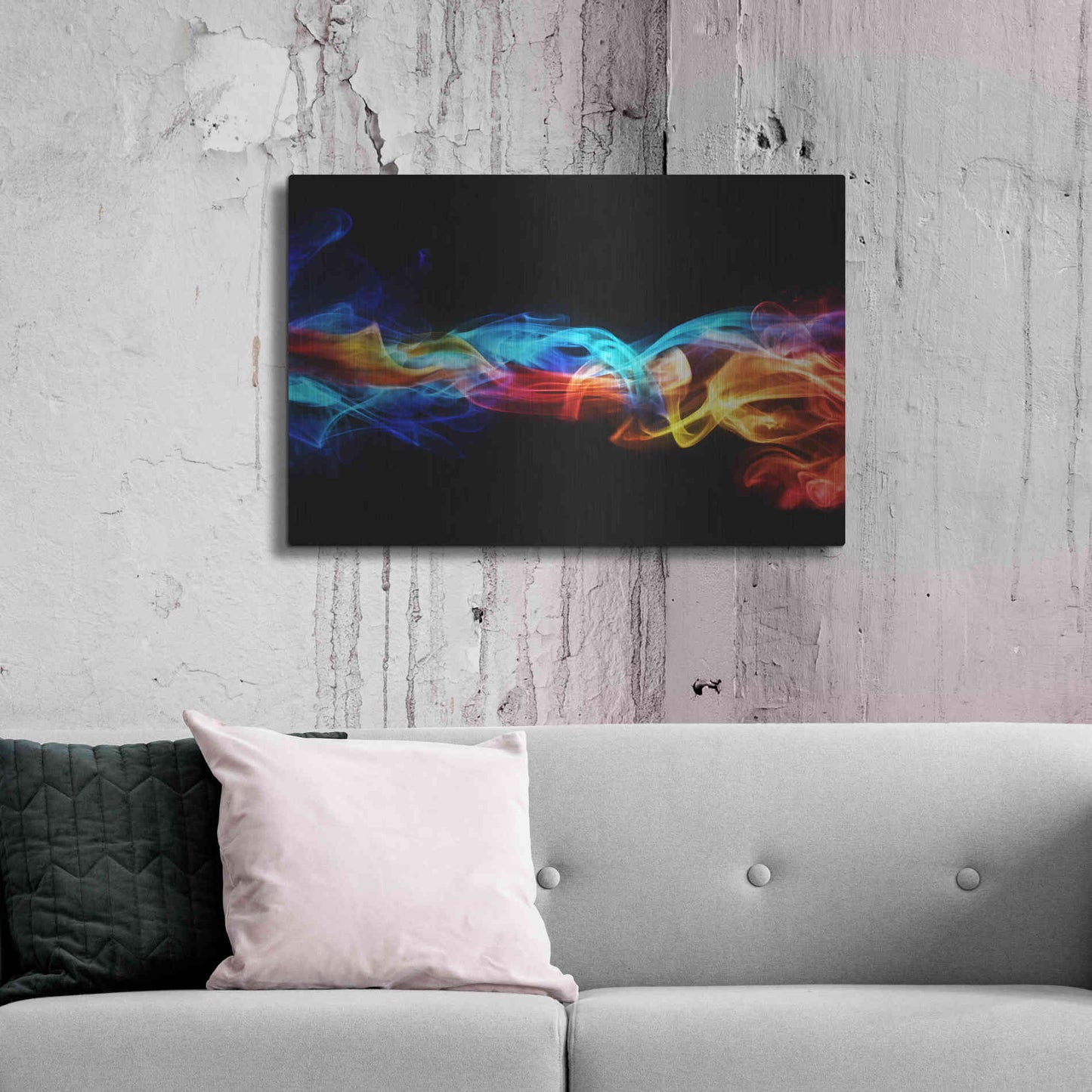 Luxe Metal Art 'Dynamic Haze' Metal Wall Art,36x24
