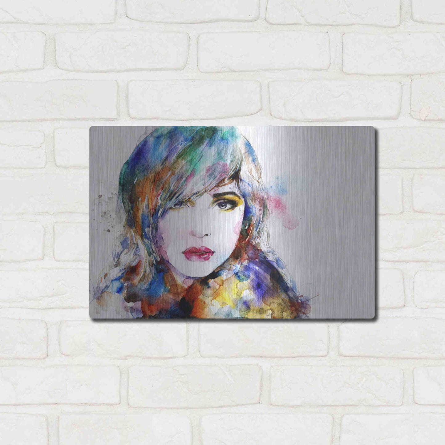 Luxe Metal Art 'Sweet Surrender' Metal Wall Art,16x12