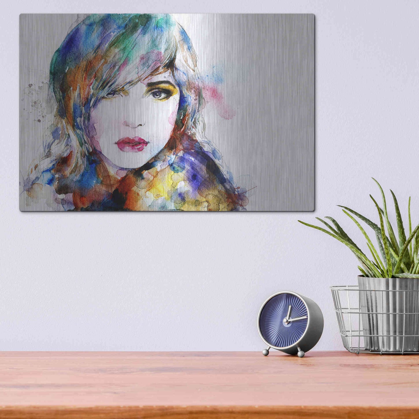 Luxe Metal Art 'Sweet Surrender' Metal Wall Art,16x12