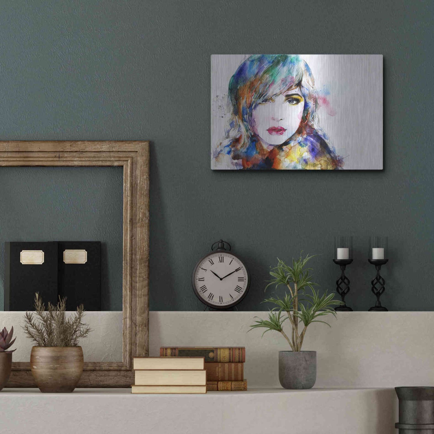 Luxe Metal Art 'Sweet Surrender' Metal Wall Art,16x12