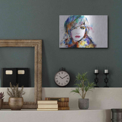 Luxe Metal Art 'Sweet Surrender' Metal Wall Art,16x12