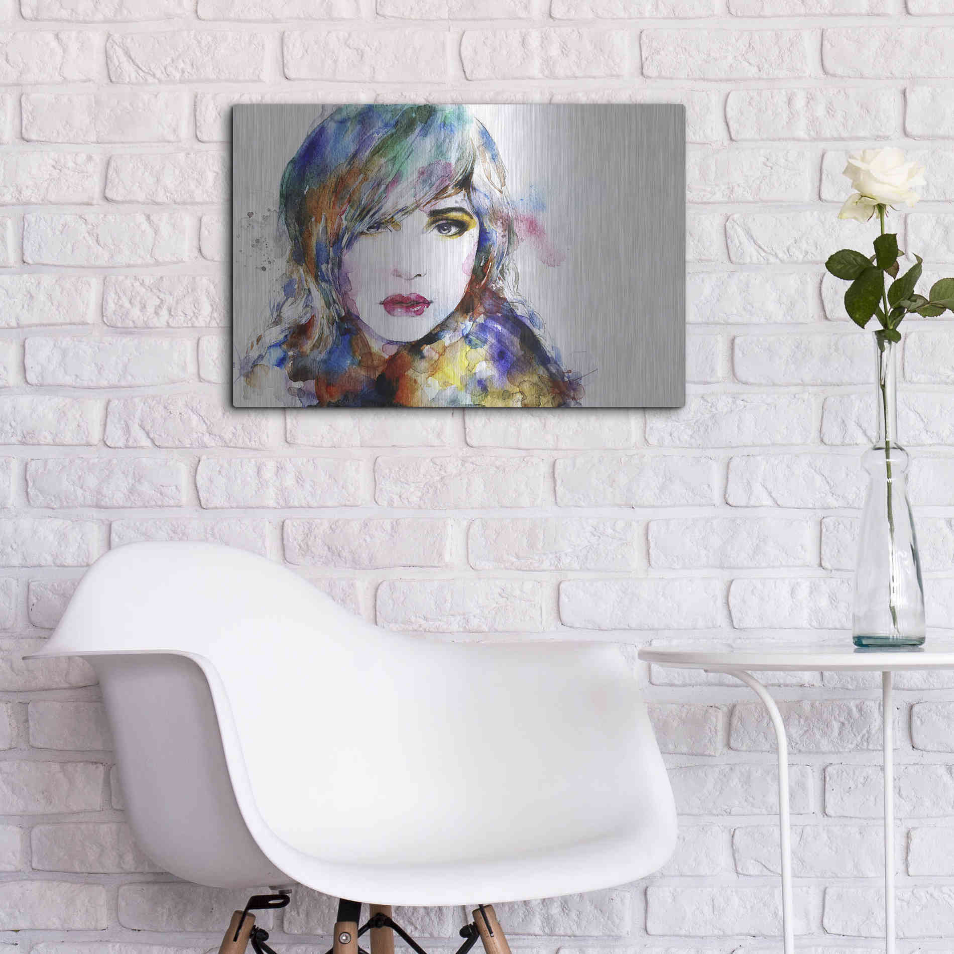 Luxe Metal Art 'Sweet Surrender' Metal Wall Art,24x16