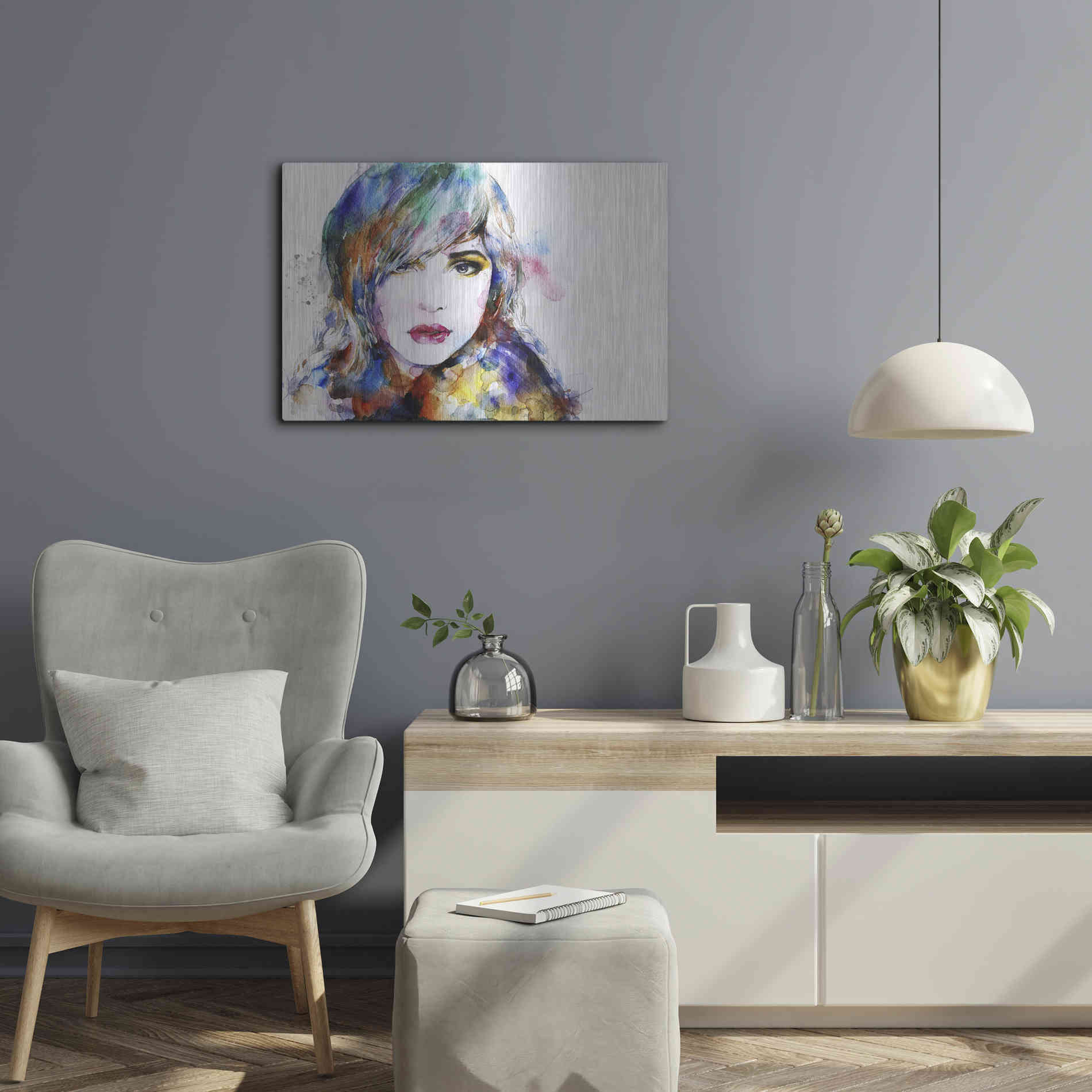 Luxe Metal Art 'Sweet Surrender' Metal Wall Art,24x16