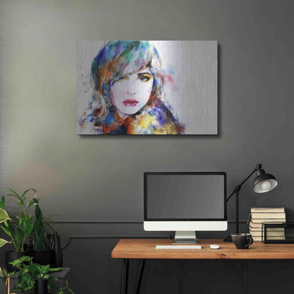 Luxe Metal Art 'Sweet Surrender' Metal Wall Art,36x24