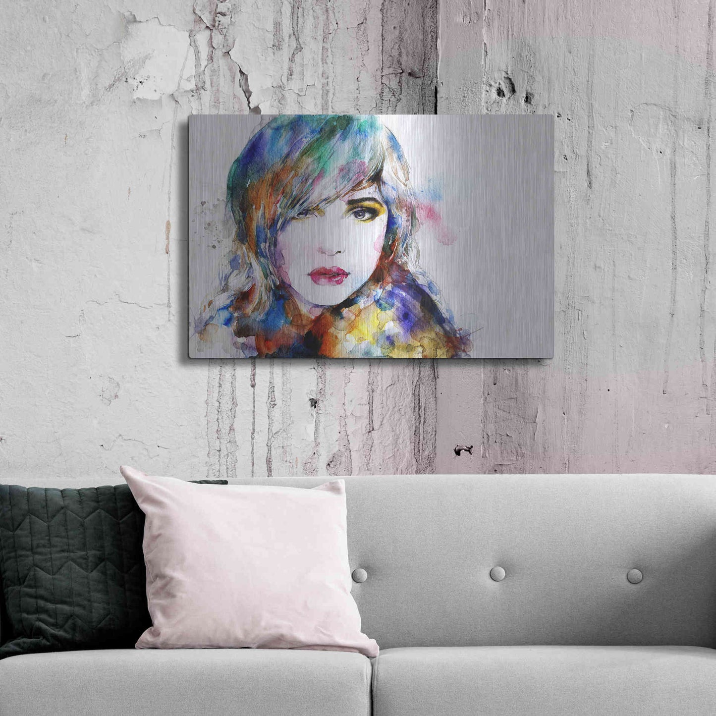 Luxe Metal Art 'Sweet Surrender' Metal Wall Art,36x24
