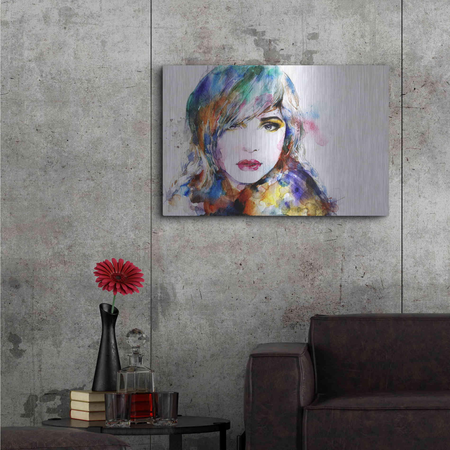 Luxe Metal Art 'Sweet Surrender' Metal Wall Art,36x24