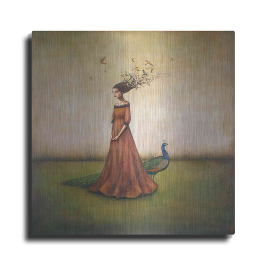 Luxe Metal Art 'Empty Nest Invocation' by Duy Huynh, Metal Wall Art