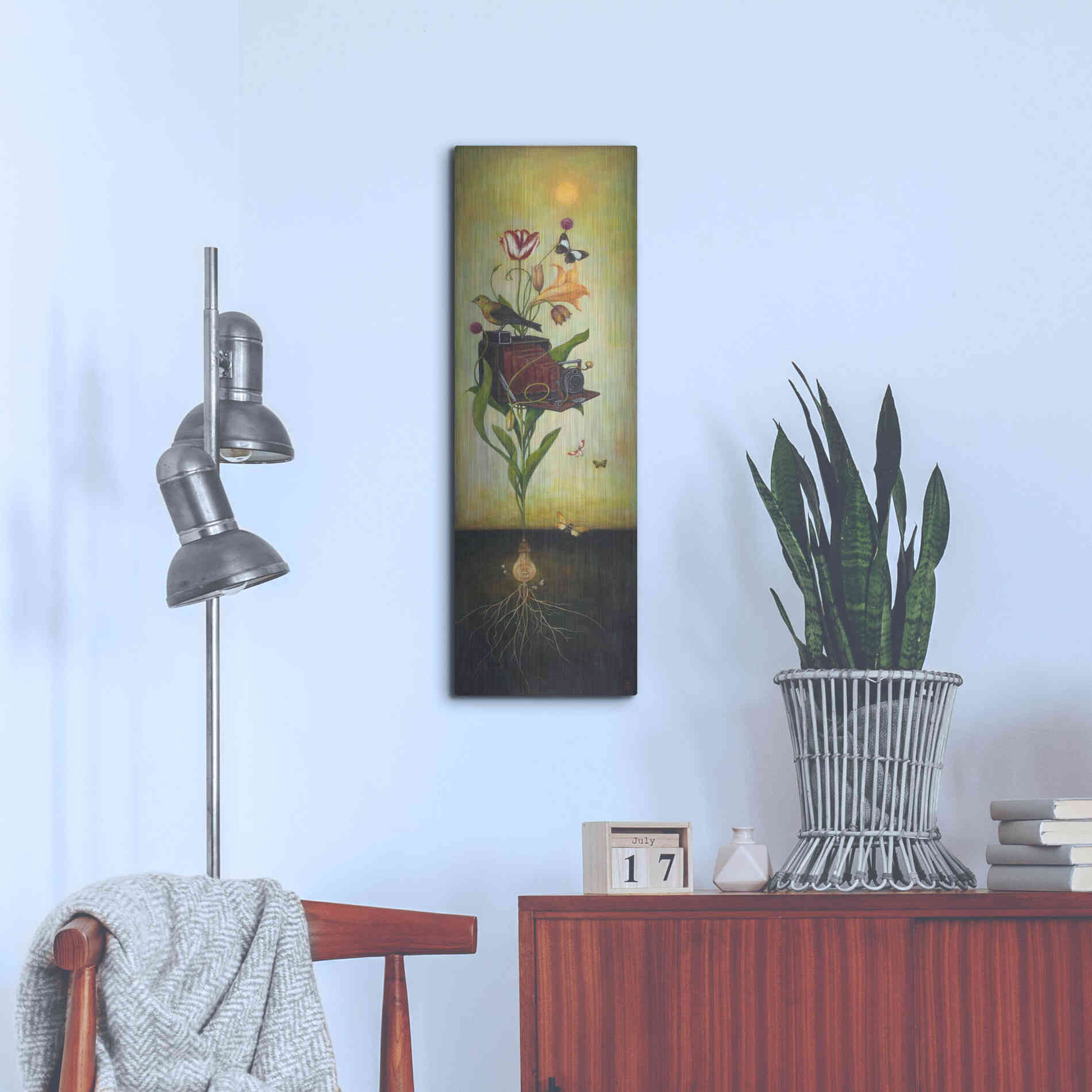 Luxe Metal Art 'Photosynthesis Bliss' by Duy Huynh, Metal Wall Art,12x36