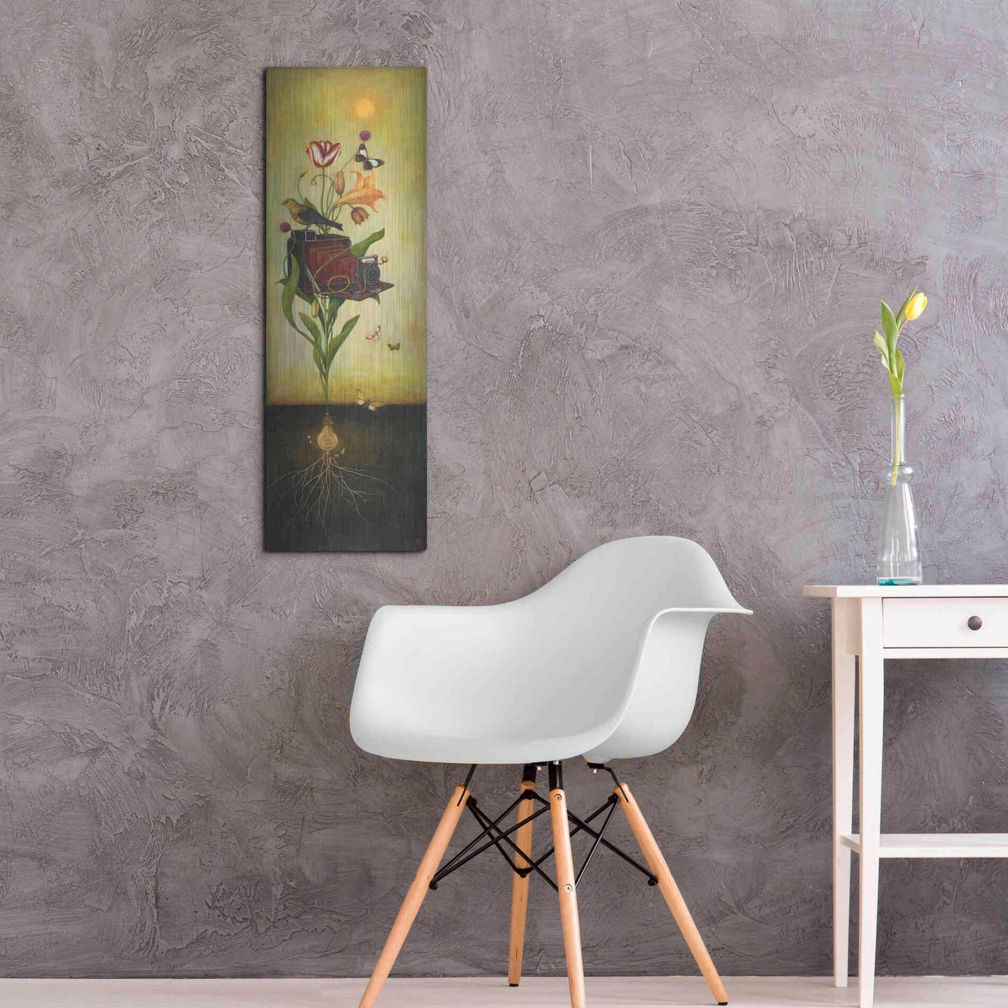 Luxe Metal Art 'Photosynthesis Bliss' by Duy Huynh, Metal Wall Art,12x36