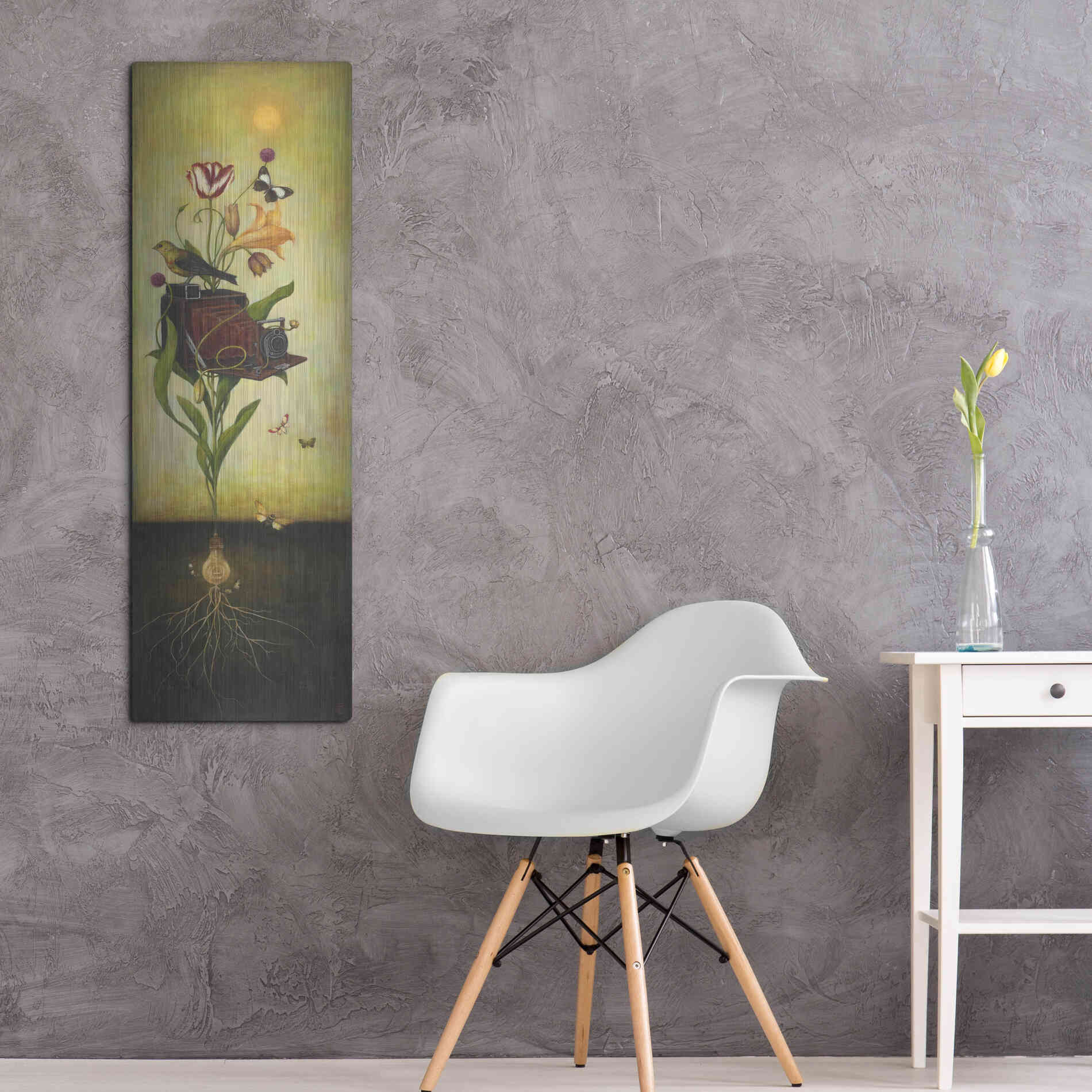 Luxe Metal Art 'Photosynthesis Bliss' by Duy Huynh, Metal Wall Art,16x48