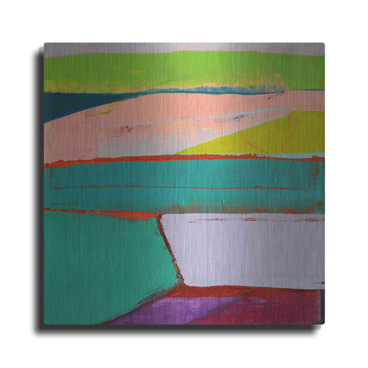 Luxe Metal Art 'Landscape Design No. 6' by Cathe Hendrick, Metal Wall Art