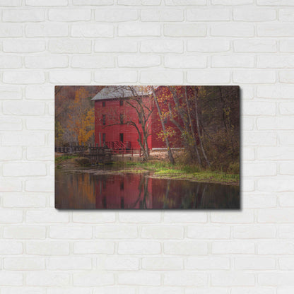 Luxe Metal Art 'Alley Springs Mill' by David Hammond, Metal Wall Art,36x24