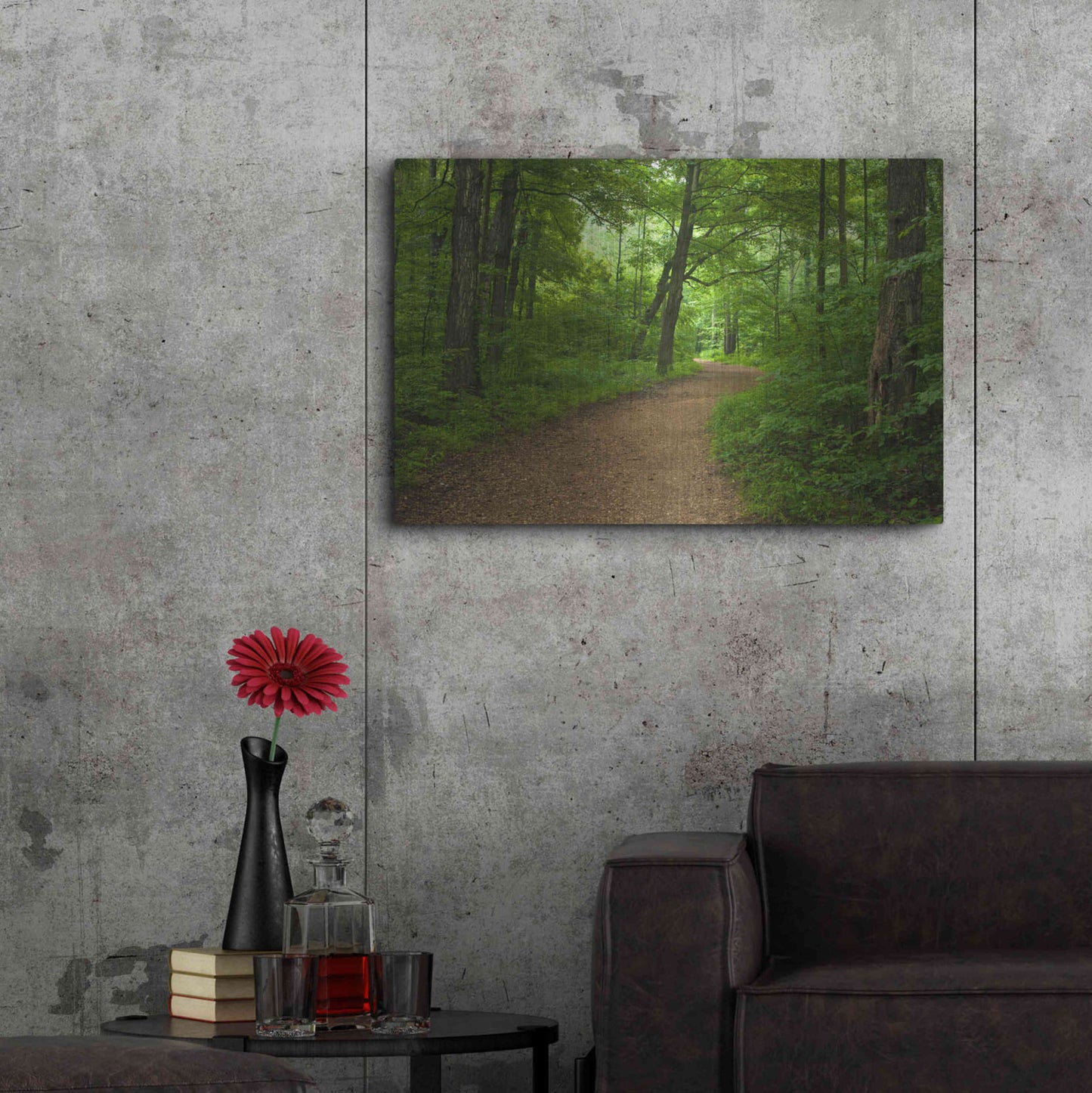 Luxe Metal Art 'Summer Walk' by David Hammond, Metal Wall Art,36x24