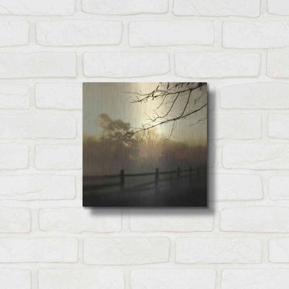 Luxe Metal Art 'At Dawn' by Dawn D Hanna, Metal Wall Art,12x12