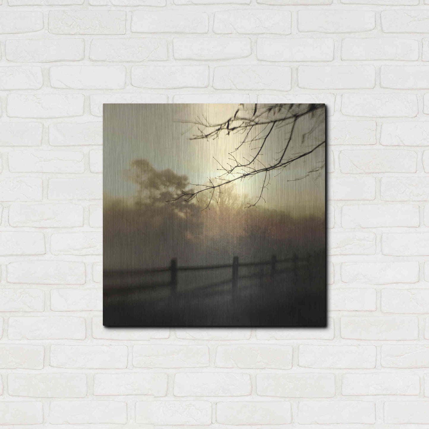 Luxe Metal Art 'At Dawn' by Dawn D Hanna, Metal Wall Art,24x24