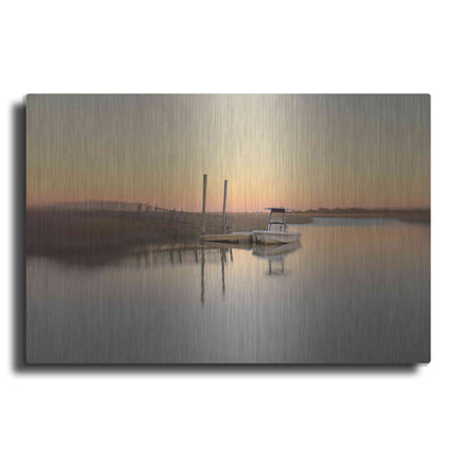 Luxe Metal Art 'Murrells Inlet' by Dawn D Hanna, Metal Wall Art