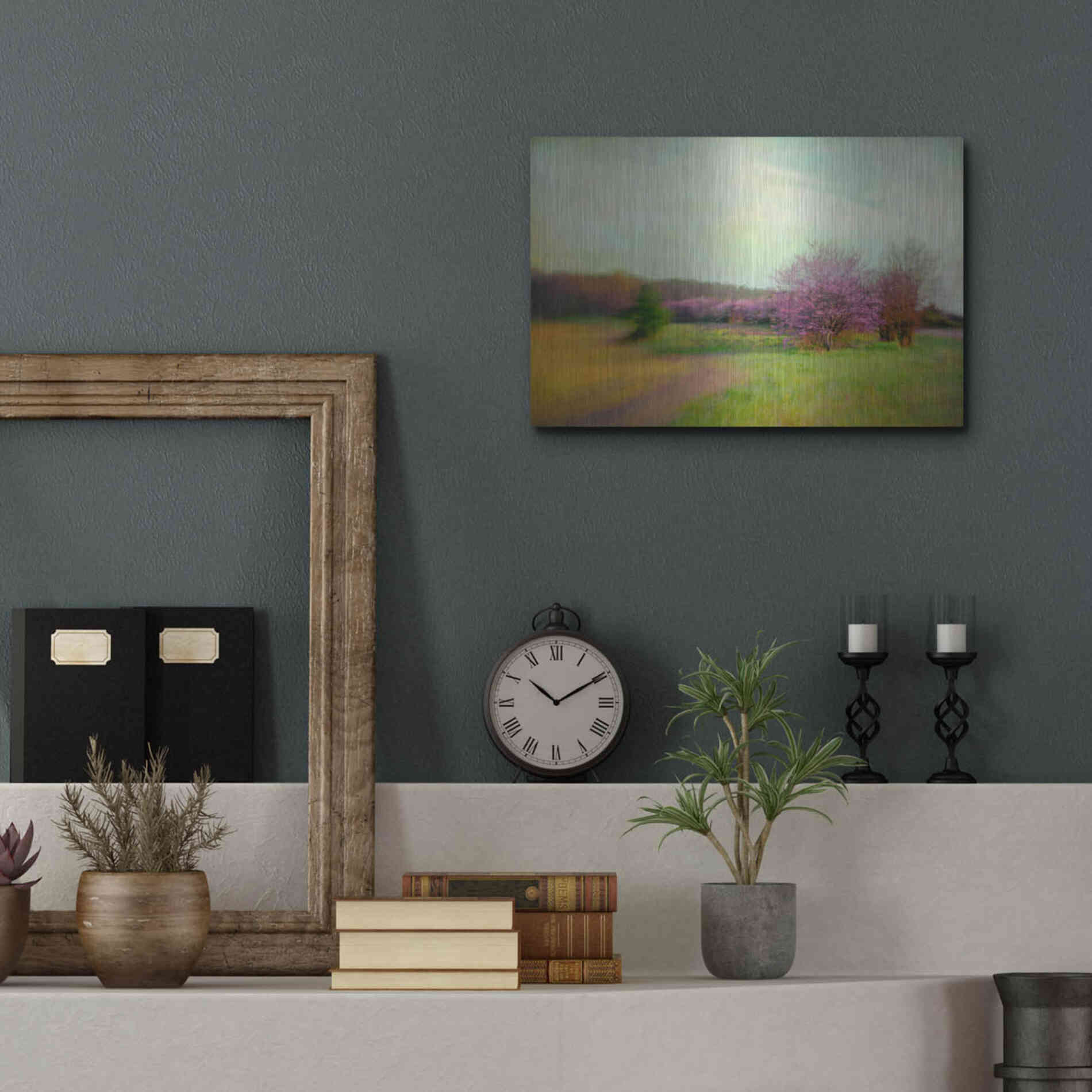 Luxe Metal Art 'Nature Is Divine' by Dawn D Hanna, Metal Wall Art,16x12