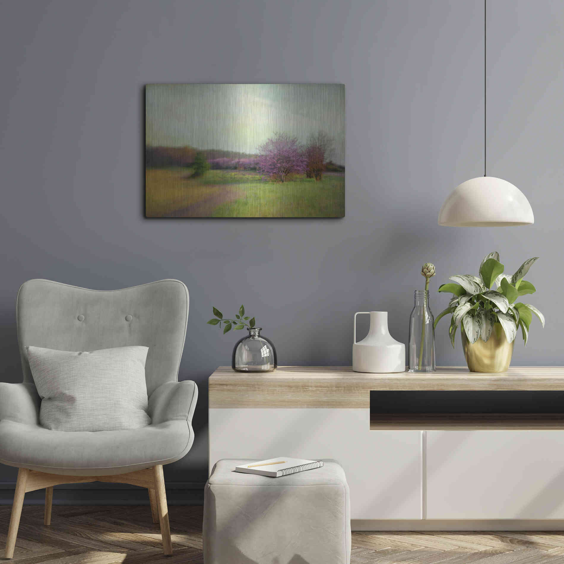 Luxe Metal Art 'Nature Is Divine' by Dawn D Hanna, Metal Wall Art,24x16