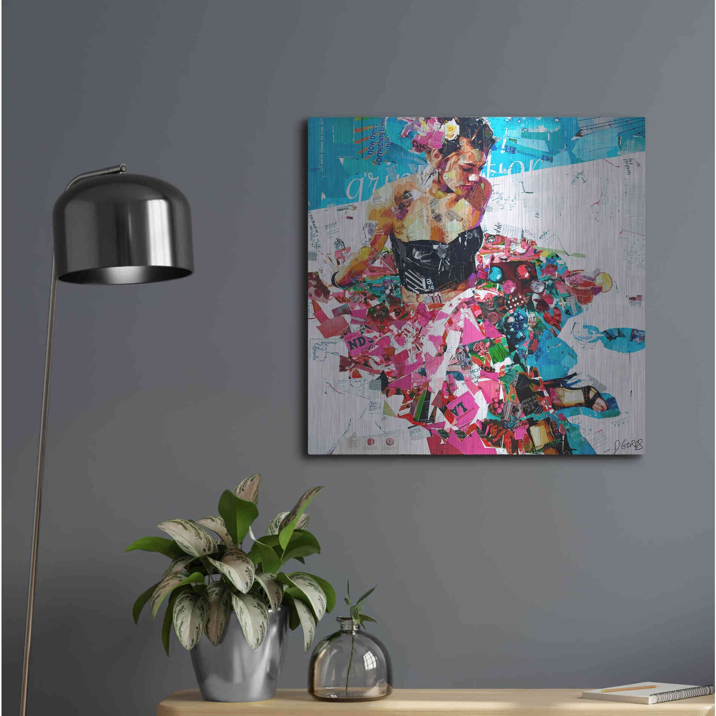 Luxe Metal Art 'All Summer Long' by Derek Gores, Metal Wall Art,24x24