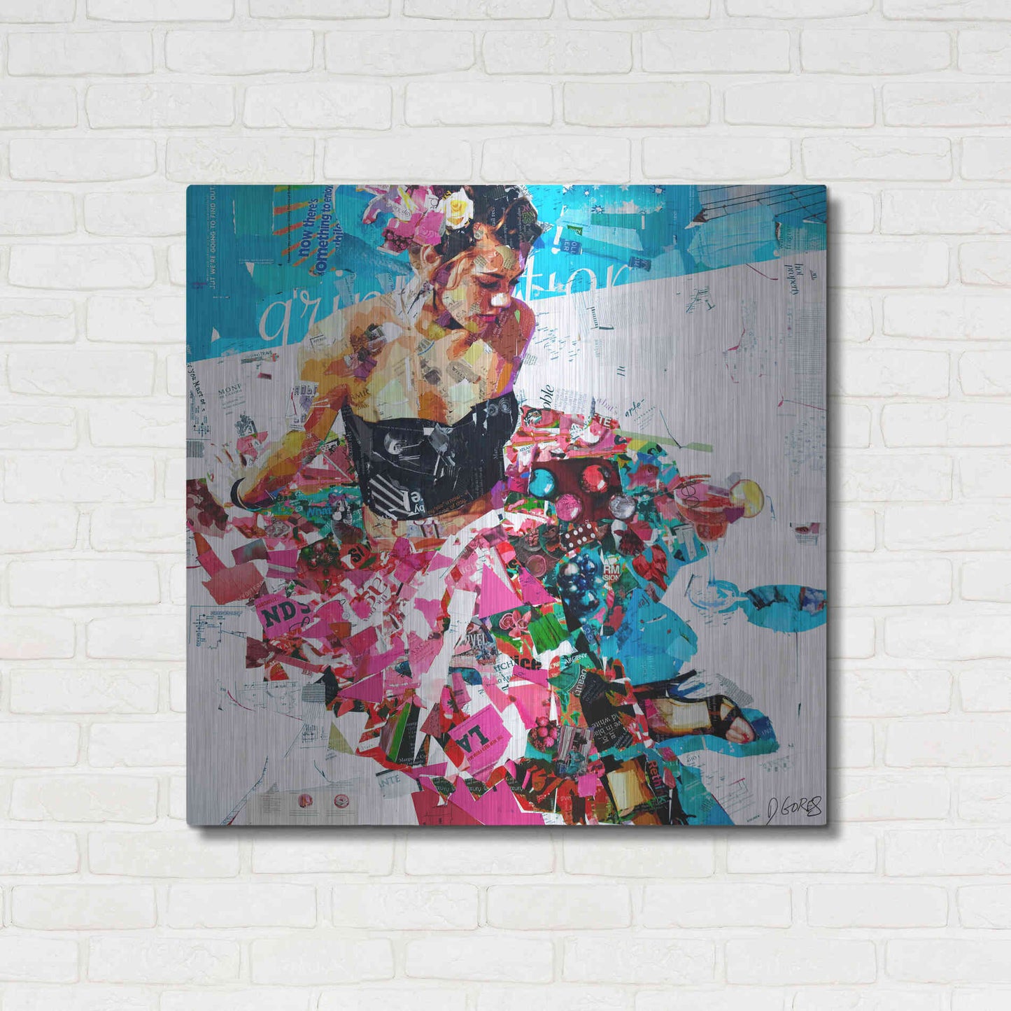 Luxe Metal Art 'All Summer Long' by Derek Gores, Metal Wall Art,36x36