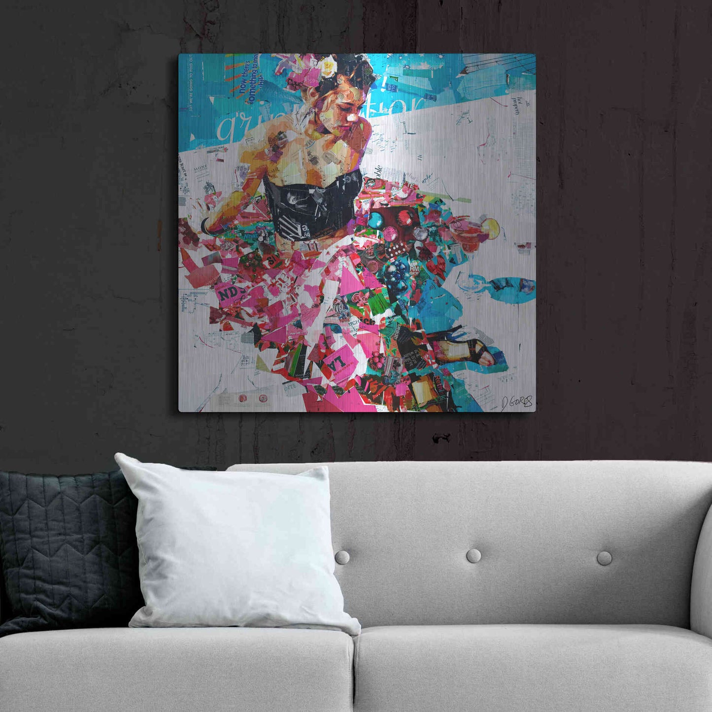 Luxe Metal Art 'All Summer Long' by Derek Gores, Metal Wall Art,36x36