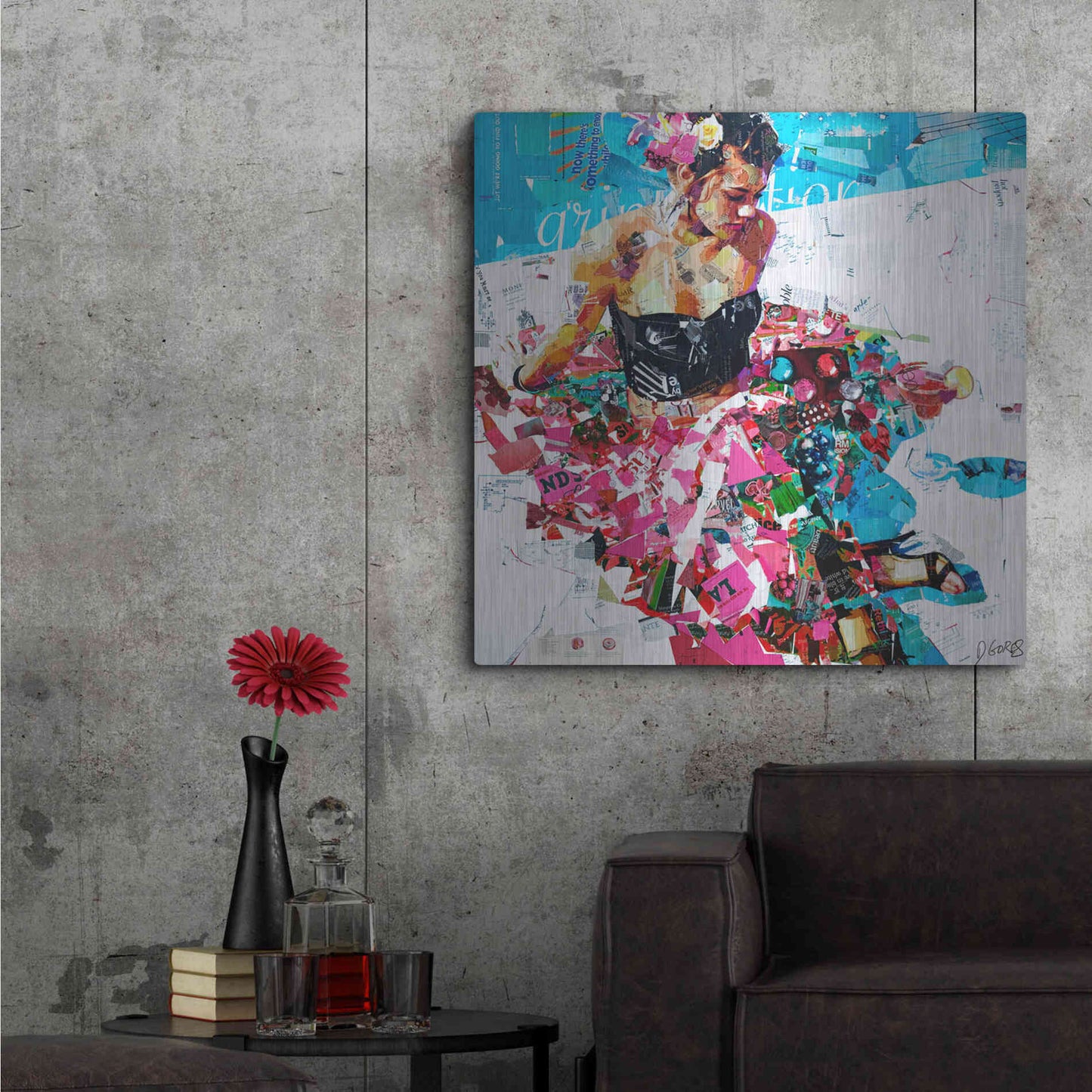 Luxe Metal Art 'All Summer Long' by Derek Gores, Metal Wall Art,36x36