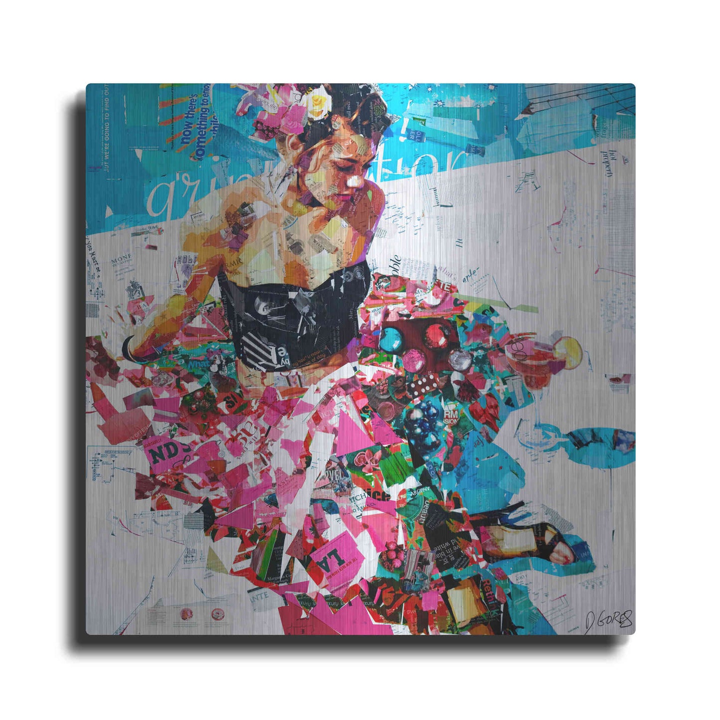 Luxe Metal Art 'All Summer Long' by Derek Gores, Metal Wall Art