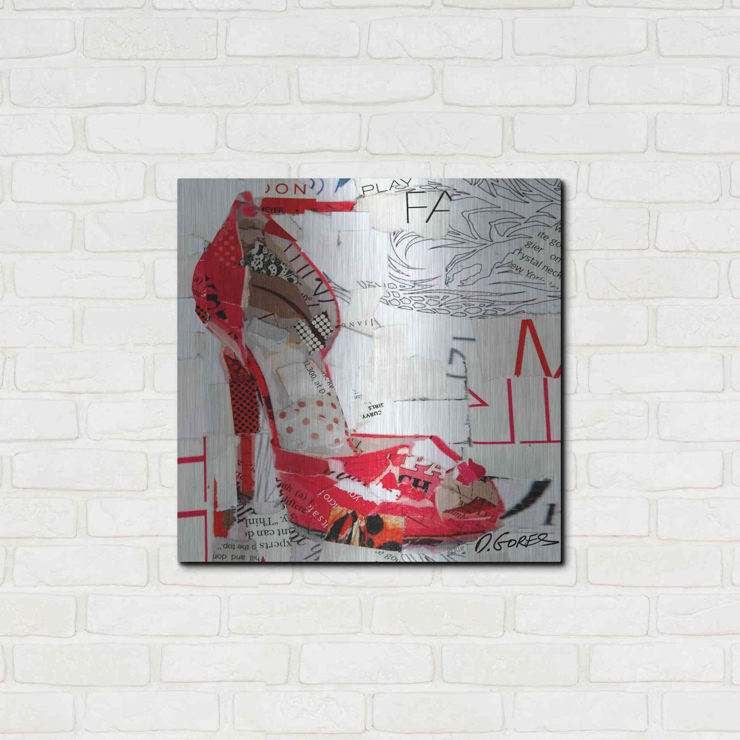 Luxe Metal Art 'Don’t Play Fair' by Derek Gores, Metal Wall Art,24x24