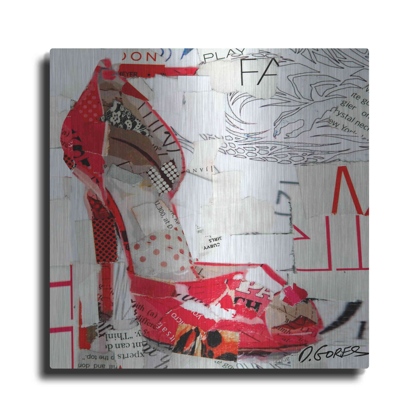 Luxe Metal Art 'Don’t Play Fair' by Derek Gores, Metal Wall Art