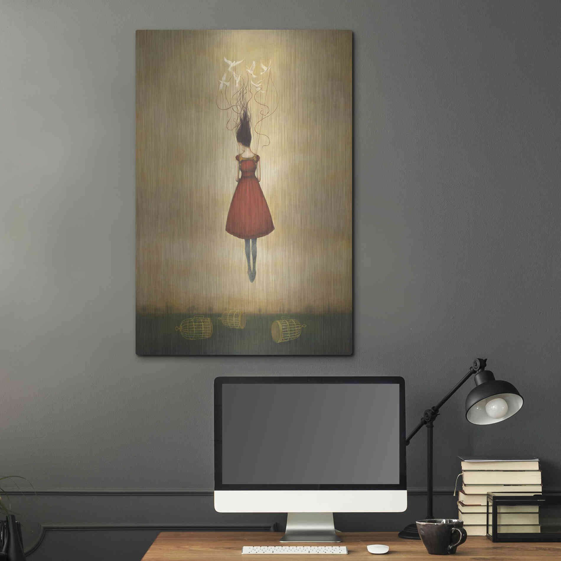 Luxe Metal Art 'Suspension of Disbelief' by Duy Huynh, Metal Wall Art,24x36