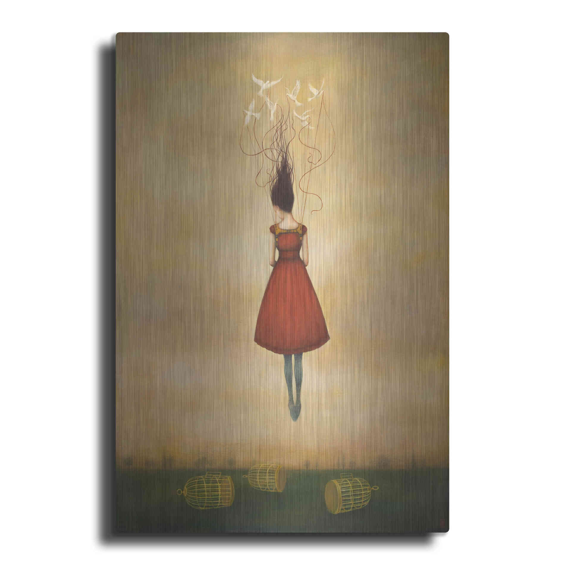 Luxe Metal Art 'Suspension of Disbelief' by Duy Huynh, Metal Wall Art