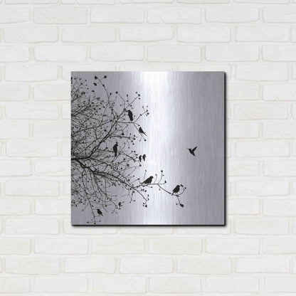 Luxe Metal Art 'Bird I' by GraphINC, Metal Wall Art,24x24