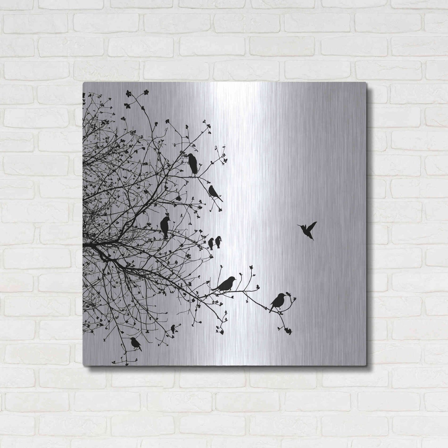 Luxe Metal Art 'Bird I' by GraphINC, Metal Wall Art,36x36