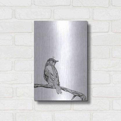 Luxe Metal Art 'Bird III' by GraphINC, Metal Wall Art,12x16