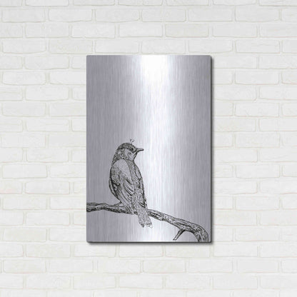 Luxe Metal Art 'Bird III' by GraphINC, Metal Wall Art,24x36