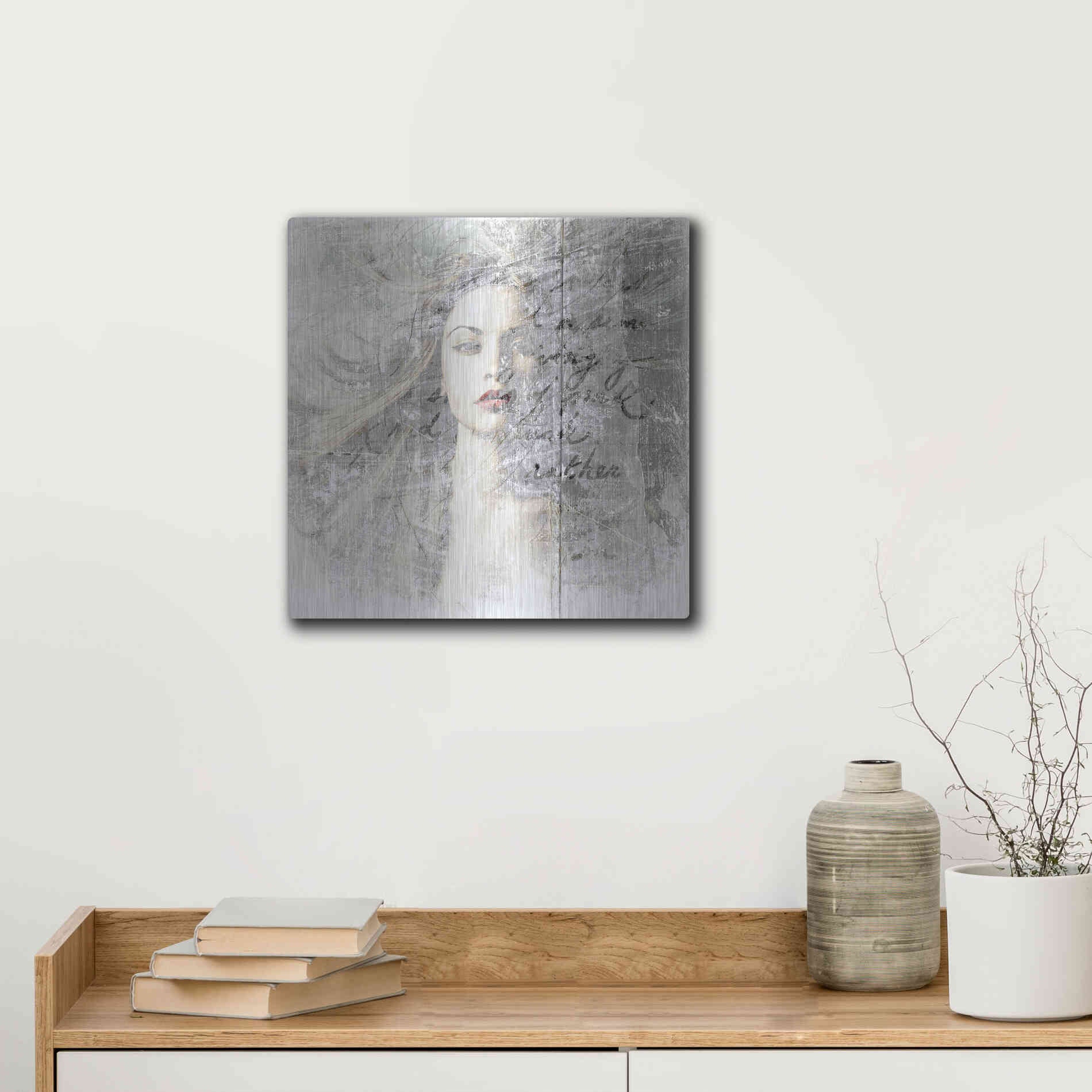 Luxe Metal Art 'Blown Away' by GraphINC, Metal Wall Art,12x12