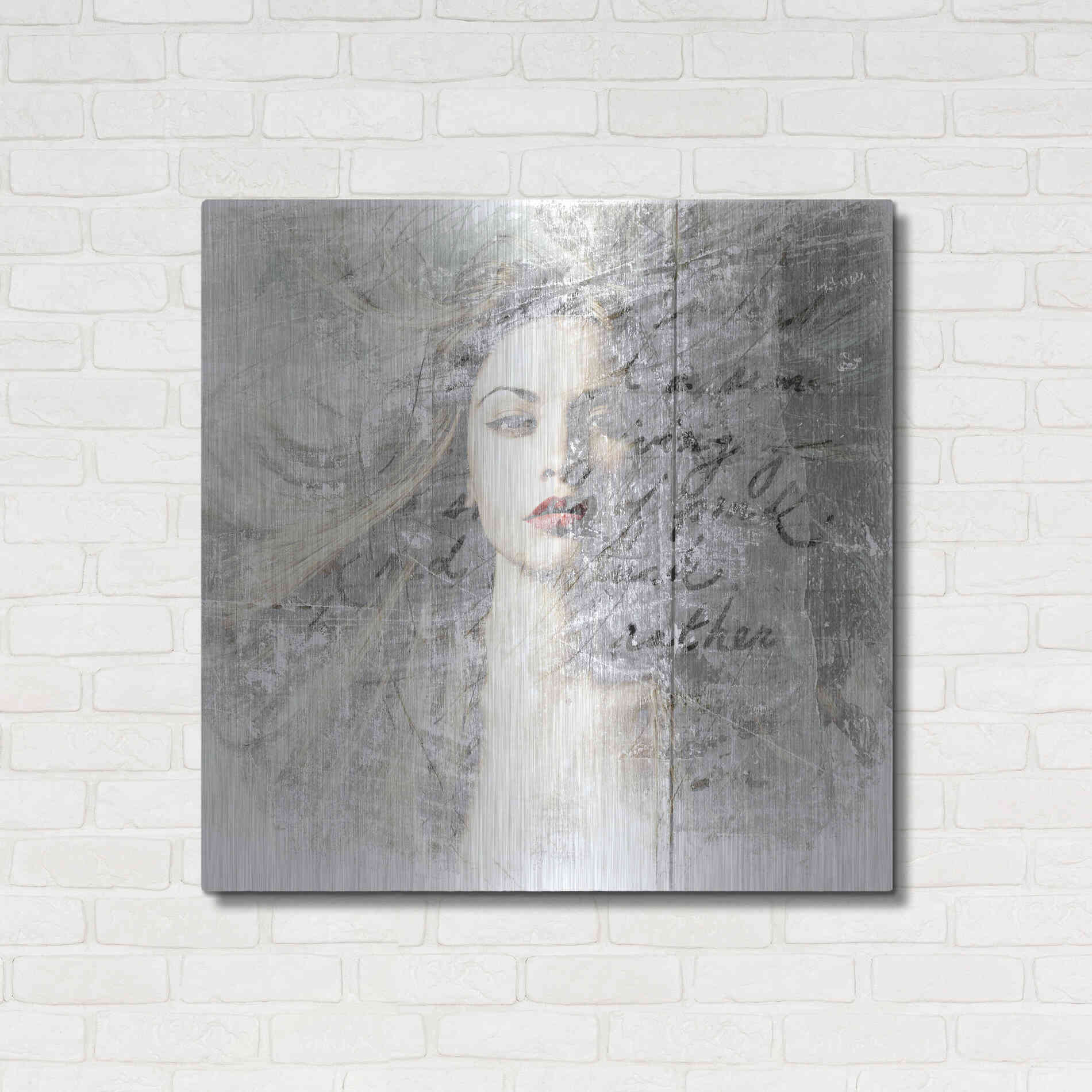 Luxe Metal Art 'Blown Away' by GraphINC, Metal Wall Art,36x36