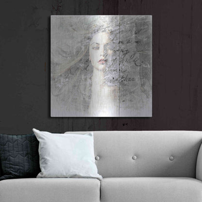 Luxe Metal Art 'Blown Away' by GraphINC, Metal Wall Art,36x36