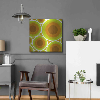 Luxe Metal Art 'Circles 2' by GraphINC, Metal Wall Art,24x24