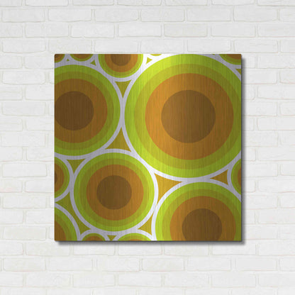 Luxe Metal Art 'Circles 2' by GraphINC, Metal Wall Art,36x36