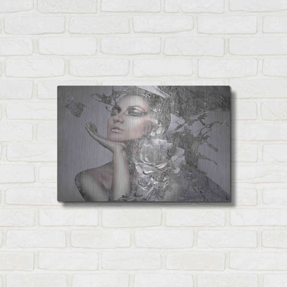 Luxe Metal Art 'Cool Grey' by GraphINC, Metal Wall Art,24x16