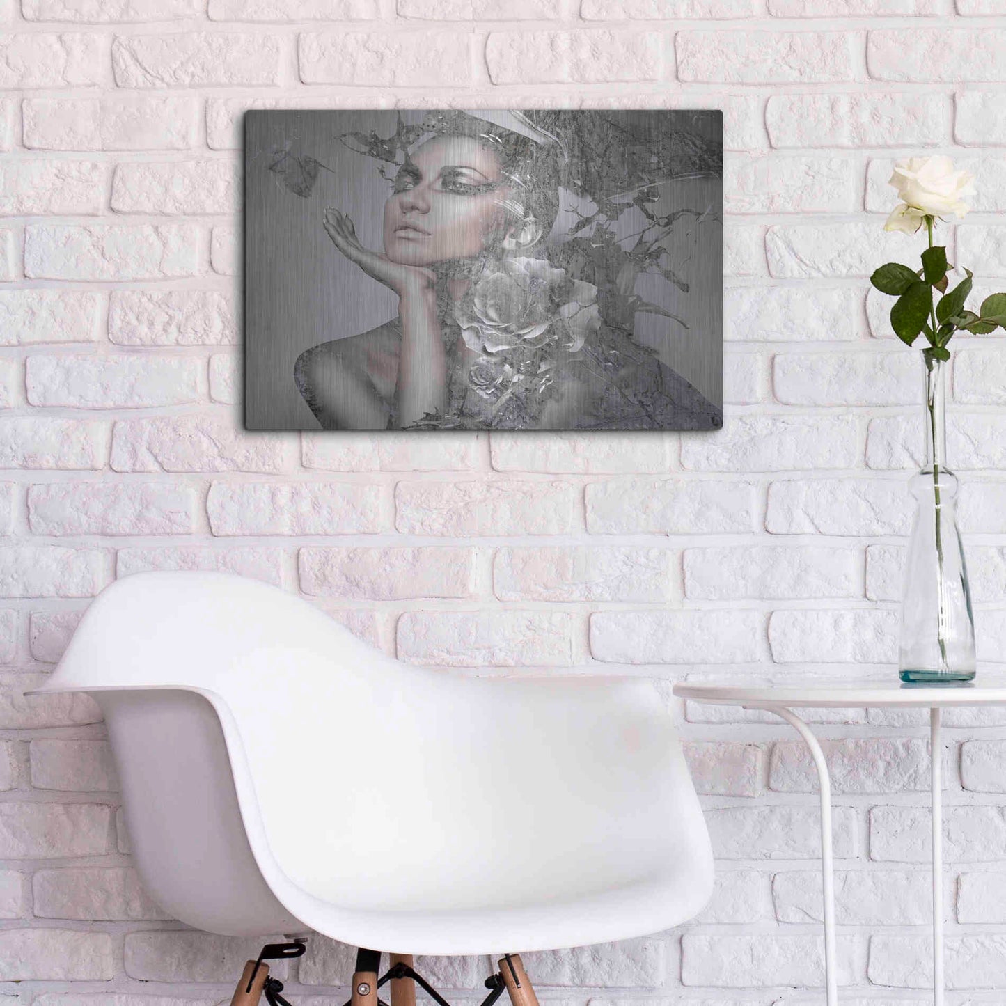 Luxe Metal Art 'Cool Grey' by GraphINC, Metal Wall Art,24x16