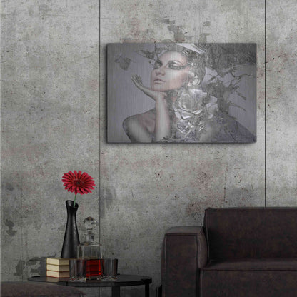 Luxe Metal Art 'Cool Grey' by GraphINC, Metal Wall Art,36x24